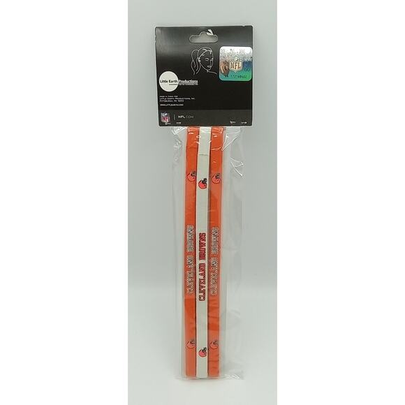 Cleveland Browns NFL Set of 3 Elastic Headbands Pack of 12 main image 2